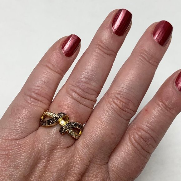 Le Vian Chocolate and Vanilla Diamond Ring - Picture 2 of 12